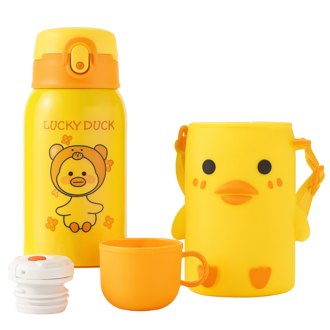 Duck Shape Kids Stainless Steel Water Bottle for Kids