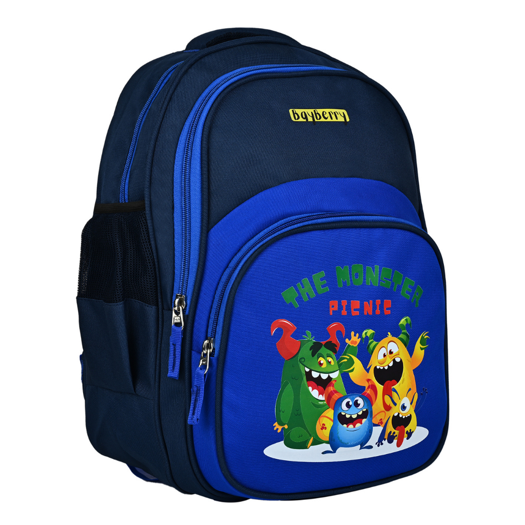 Monster Picnic Print School Bag for Kids.