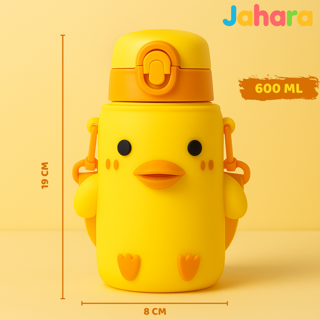 Duck Shape Kids Stainless Steel Water Bottle for Kids