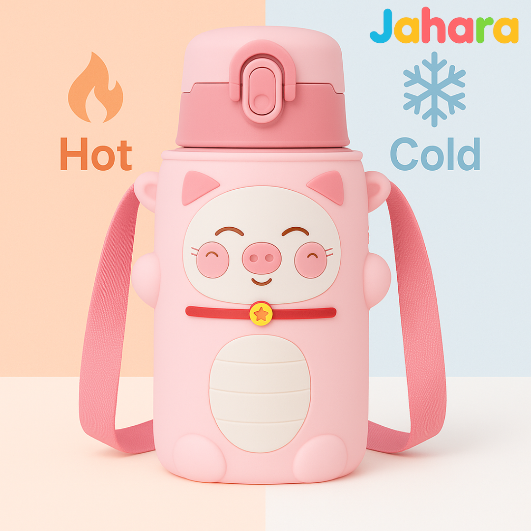 Cat Shape Stainless Steel School Water Bottle for Kids