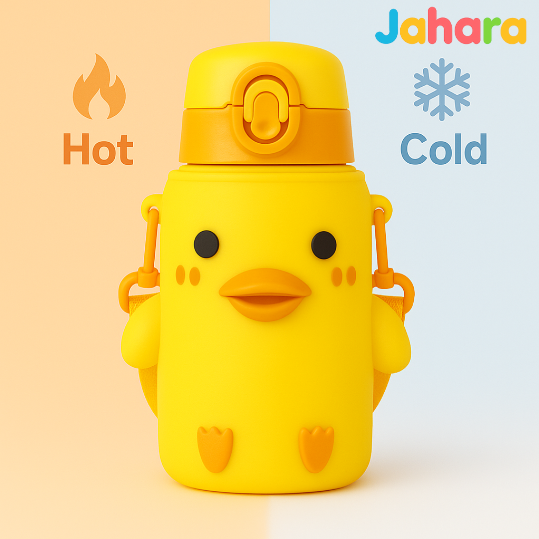 Duck Shape Kids Stainless Steel Water Bottle for Kids