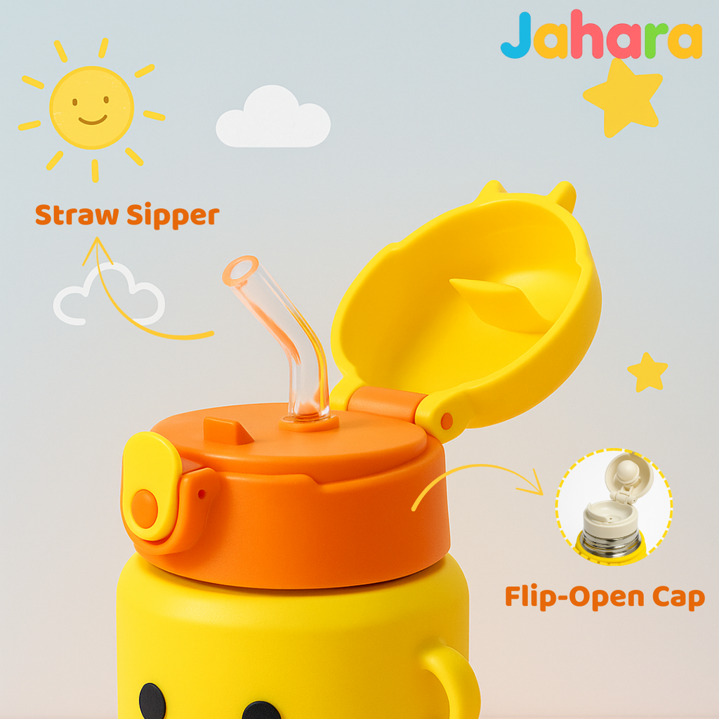 Duck Shape Kids Stainless Steel Water Bottle for Kids