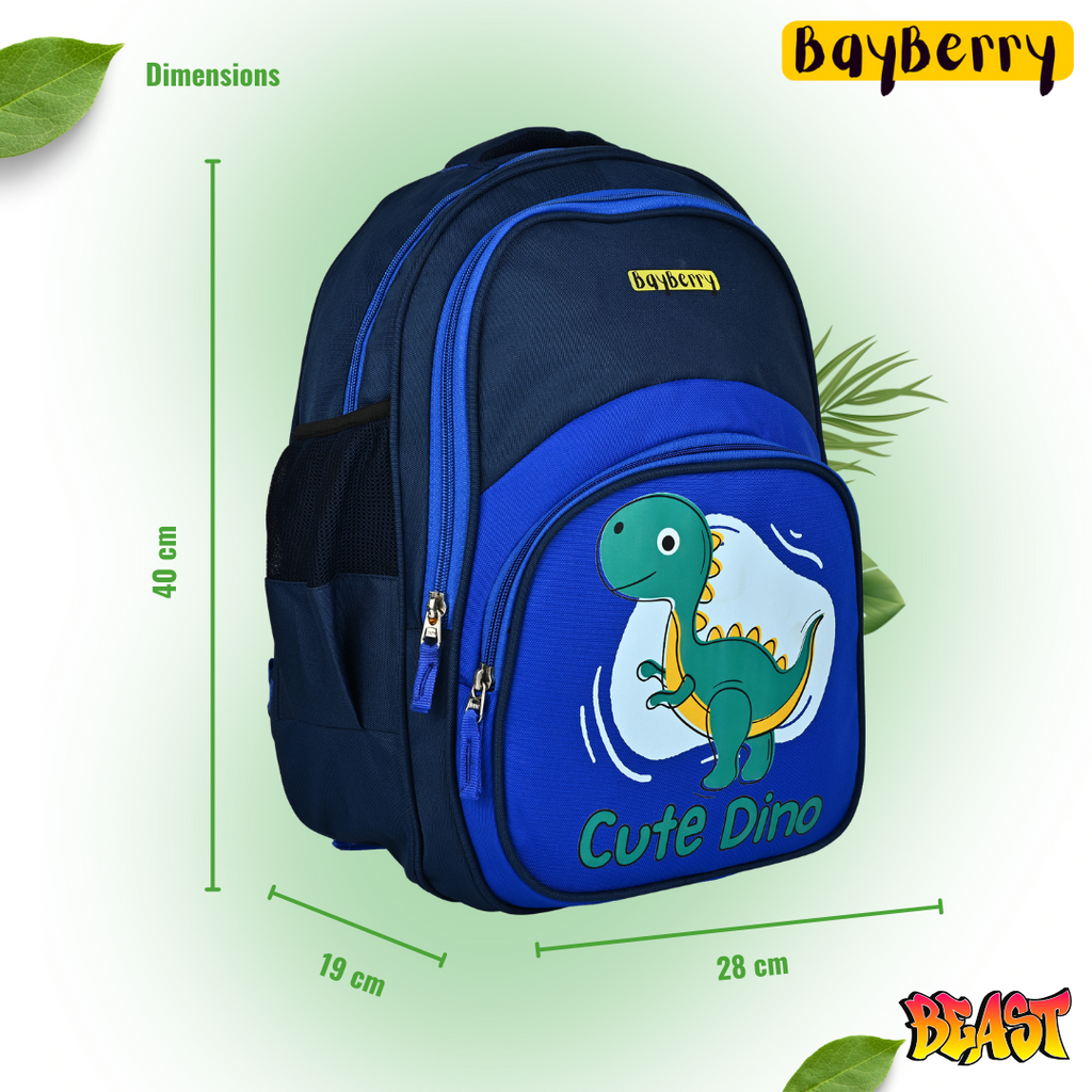 Bayberry Cute Dino School Bag For Kids -Dinosaur