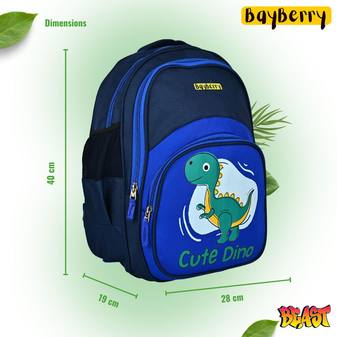 Bayberry Cute Dino School Bag For Kids -Dinosaur