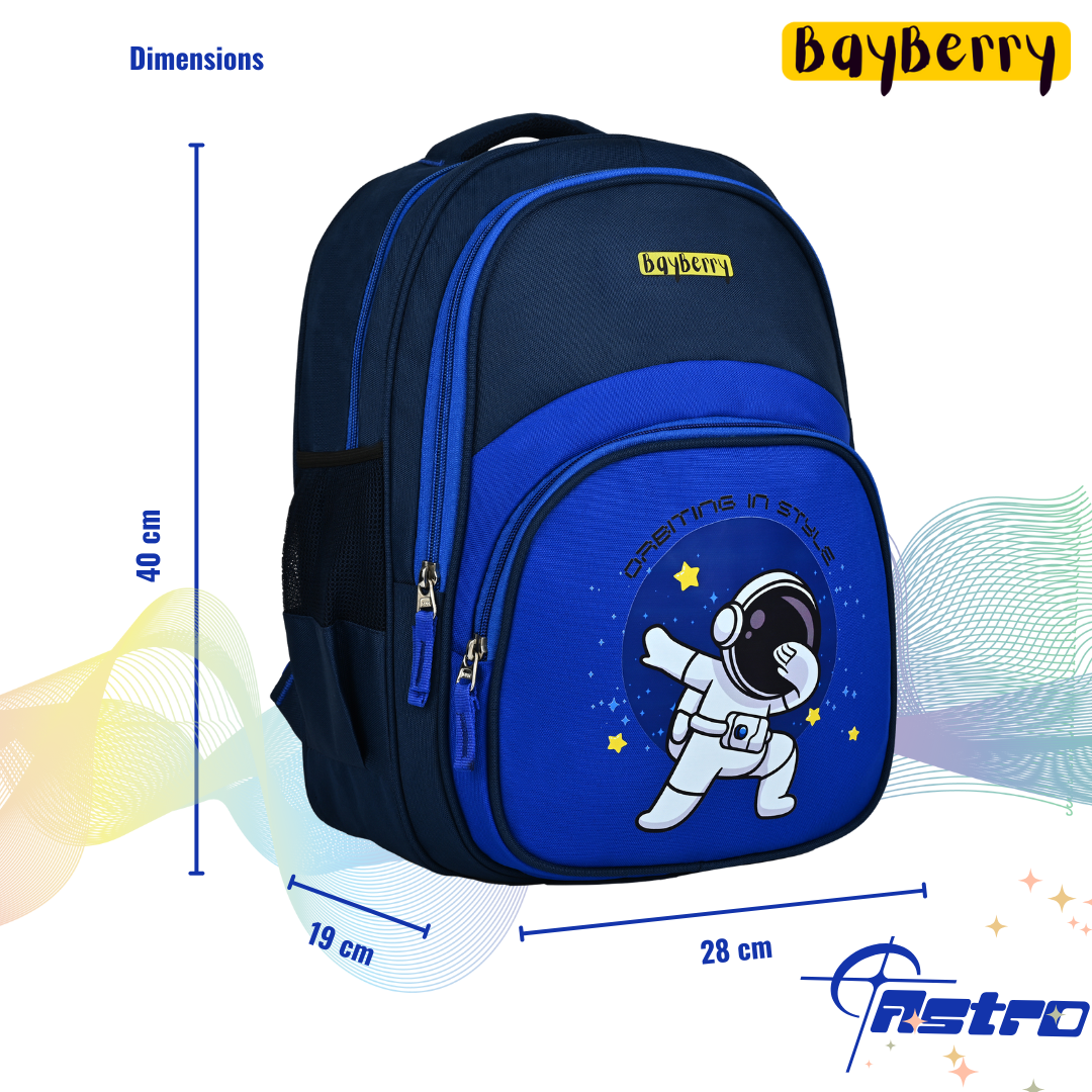 Orbiting In Space Theme School Bag For Kids