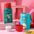 Dinosaur Shape Stainless Steel School Water Bottle for Kids