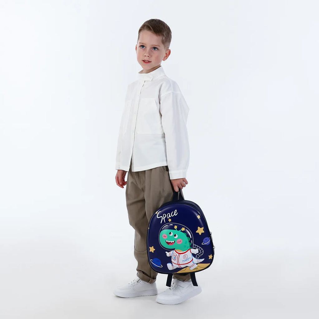 3D Space Dino Toddler Bag with Safety Leash
