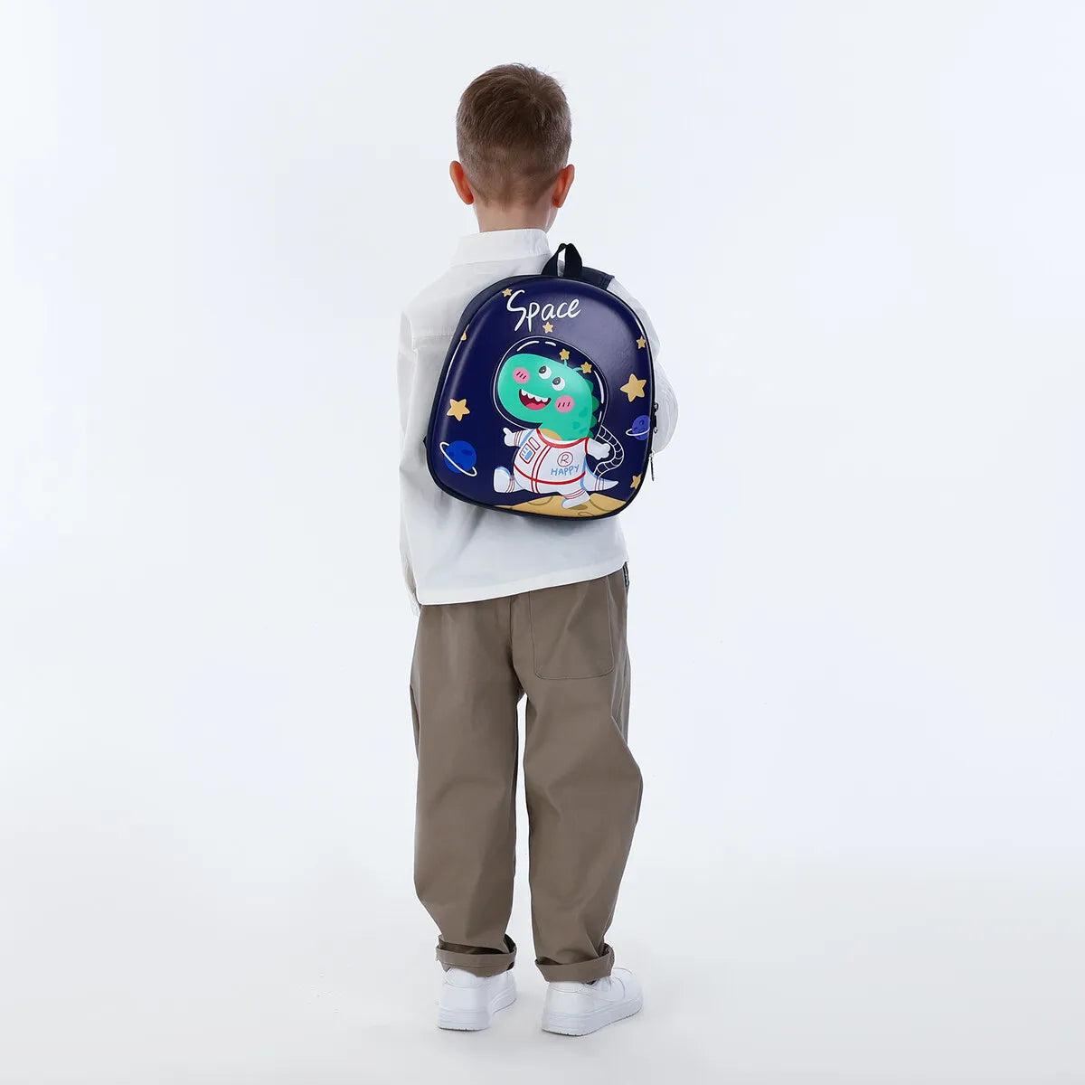 3D Space Dino Toddler Bag with Safety Leash